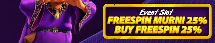 EVENT SLOT FREESPIN MURNI 25% & BUY FREESPIN 25%